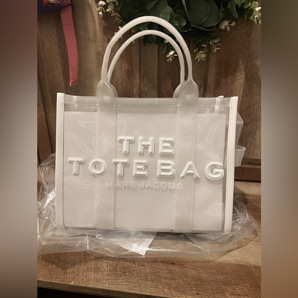 Mark Jacobs, the tote bag mesh white, MEDIUM SIZE.. NEW, - Mesh White